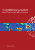 Cover of the National Research Council study titled, "Precise Geodetic Infrastructure: National Requirements for a Shared Resource"
