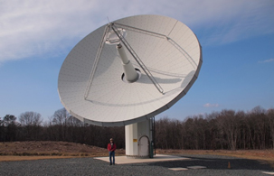 Broadband VLBI prototype antenna at GGAO