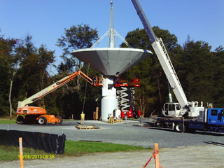 Time-lapse video of VLBI2010 installation at GGAO